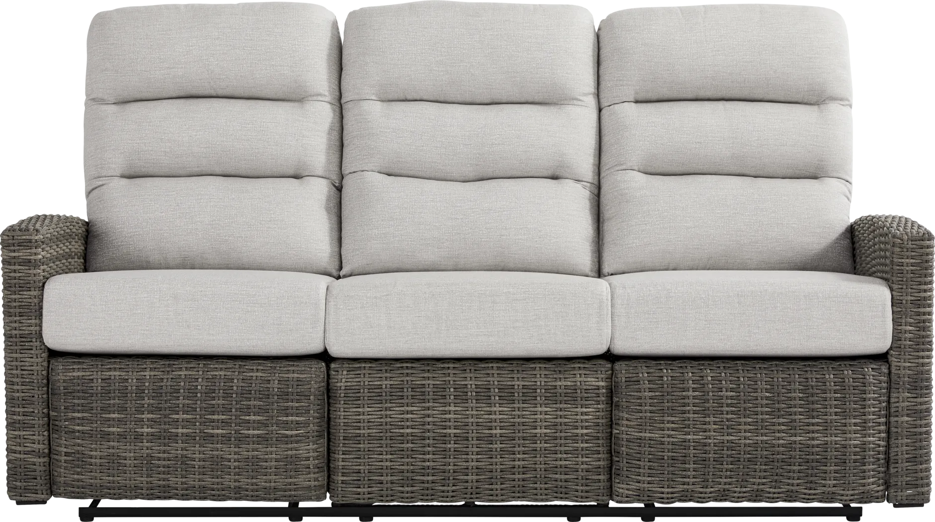 Ria Driftwood 3 Pc Outdoor Seating Set with Gray Cushions - Thumbnail - Image 3