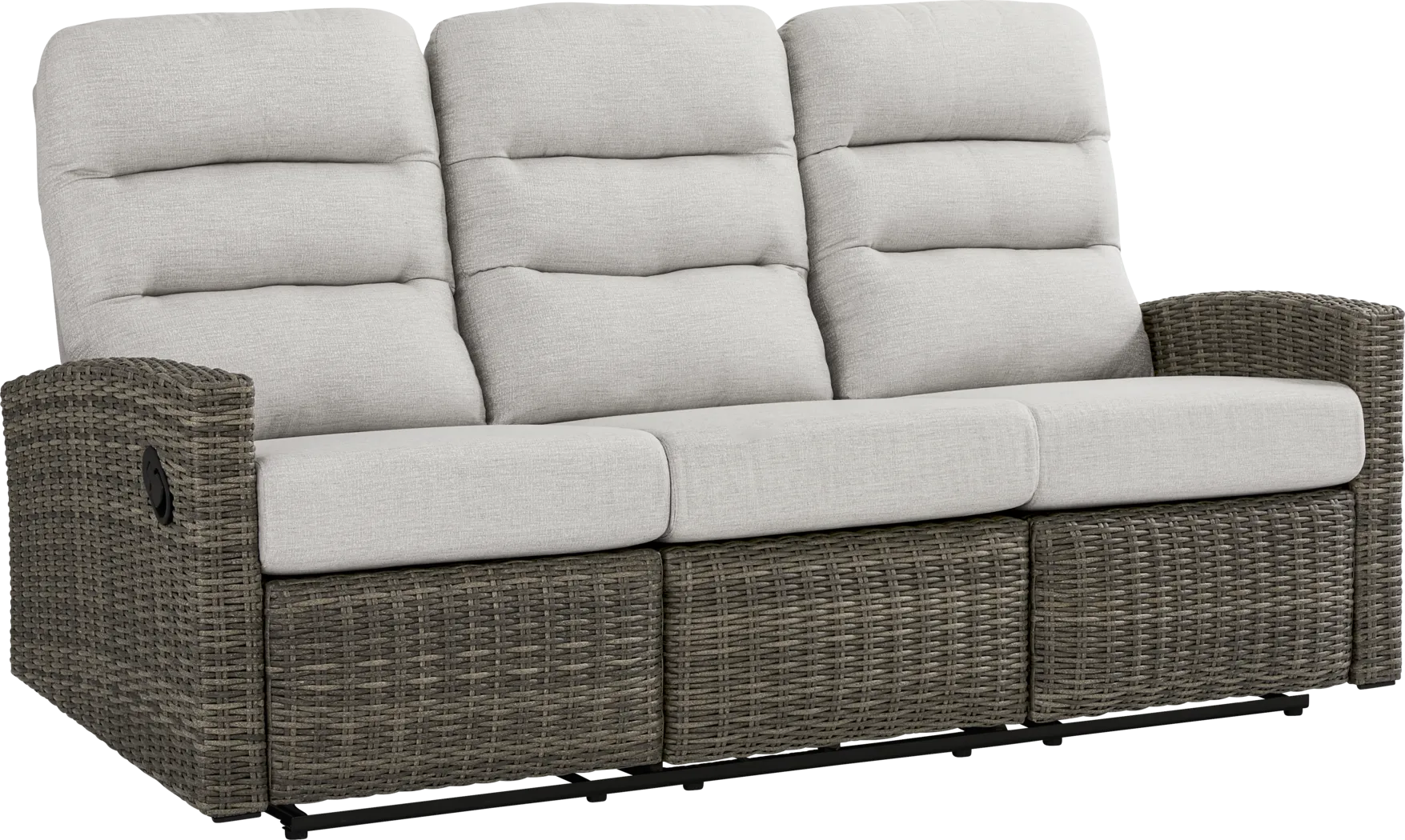 Ria Driftwood 3 Pc Outdoor Seating Set with Gray Cushions - Thumbnail - Image 5