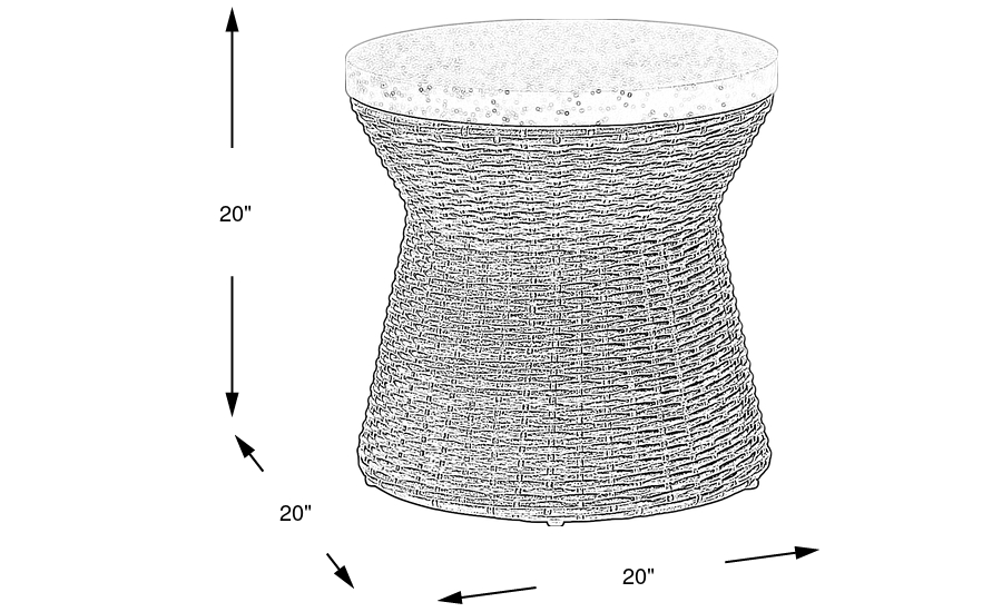Dimension Image. Please refer to the Dimension Tab on this page for dimension details.