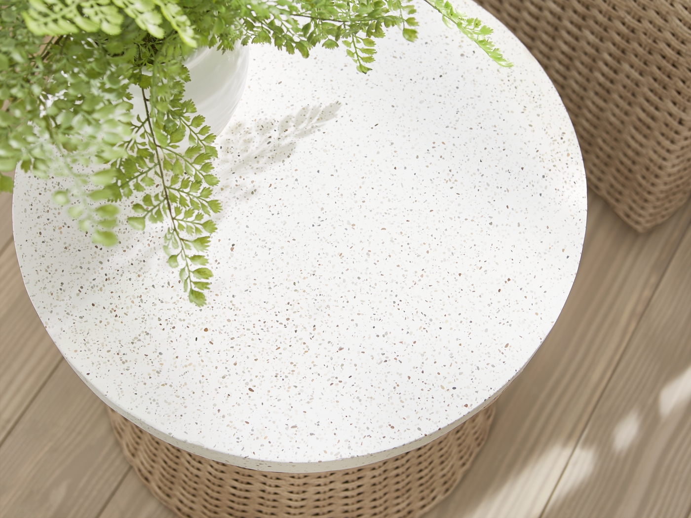 Ria Natural Outdoor End Table - Thumbnail - Image 2