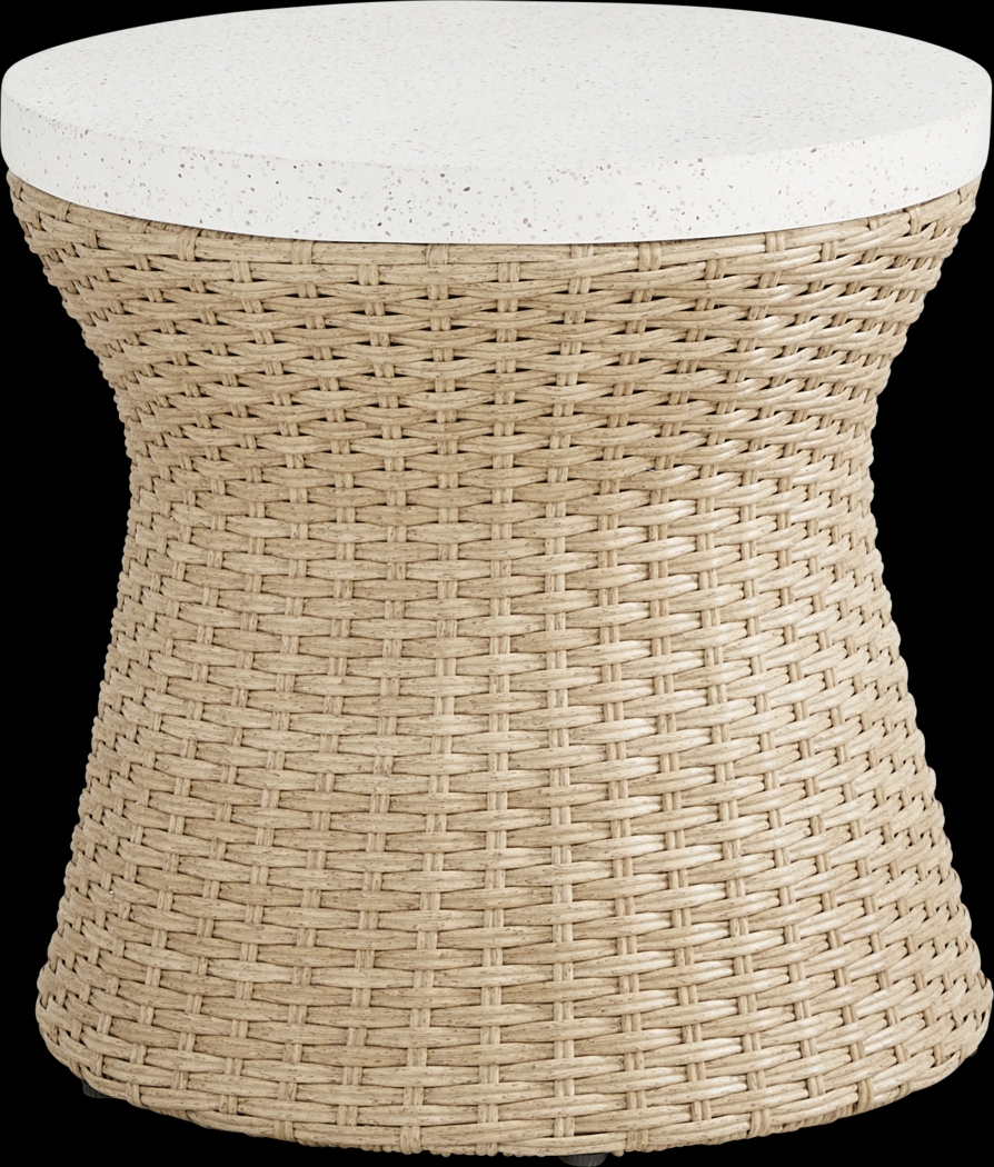 Ria Natural Outdoor End Table - Thumbnail - Image 1