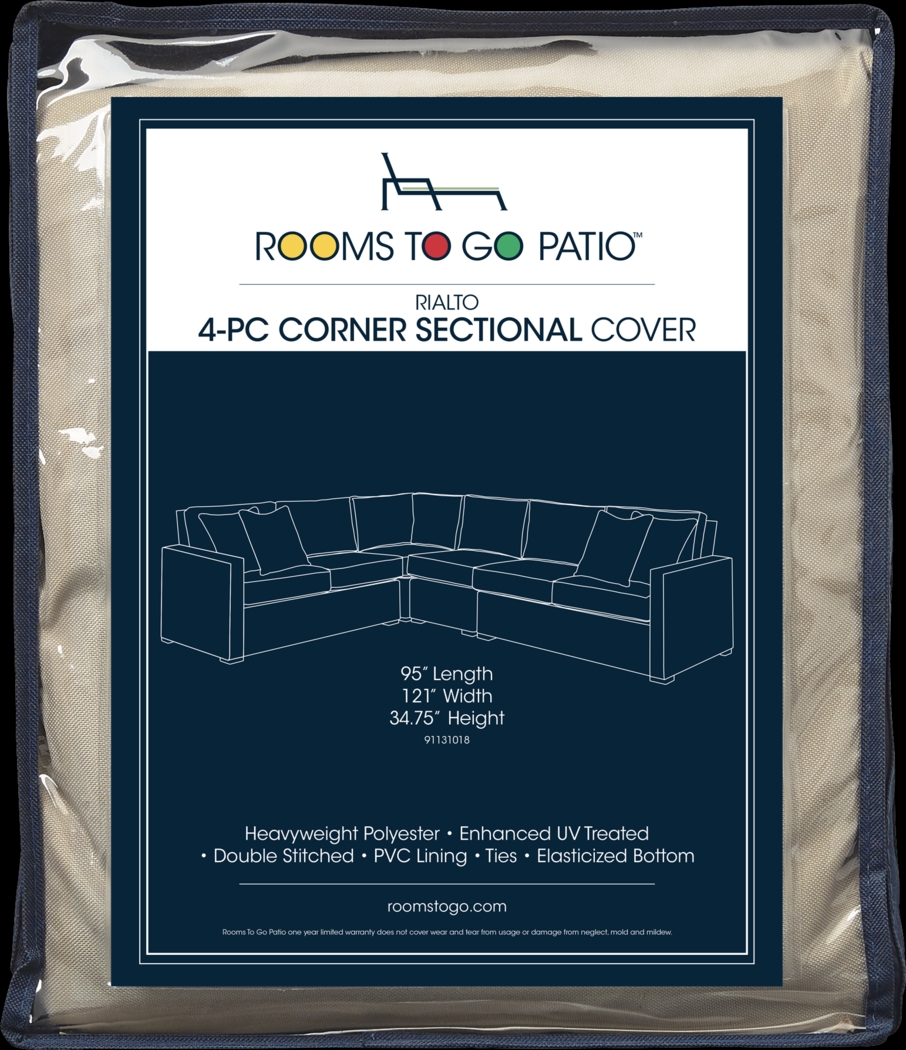 Rialto 4 Pc Patio Corner Sectional Cover - Thumbnail - Image 1