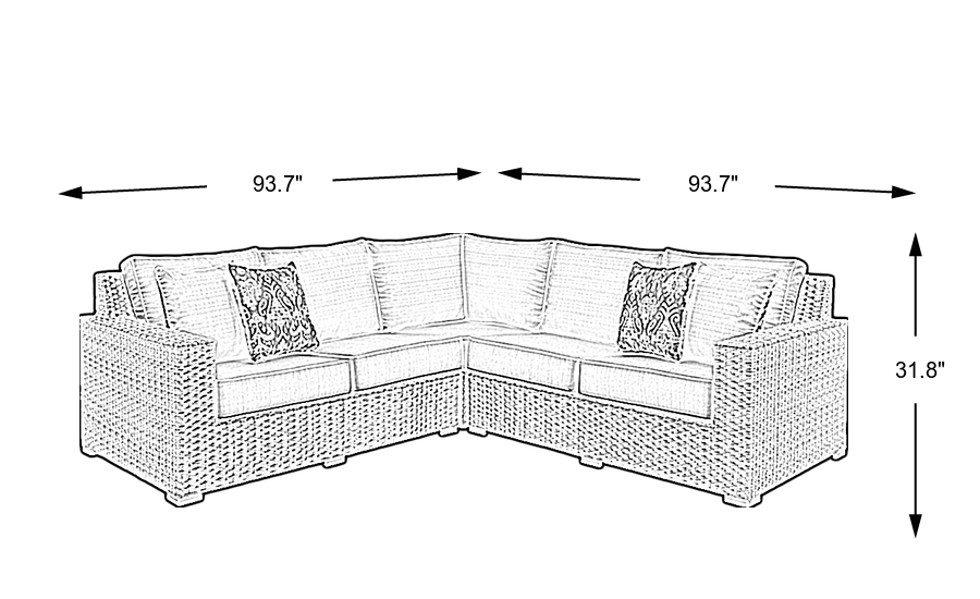 Dimension Image. Please refer to the Dimension Tab on this page for dimension details.