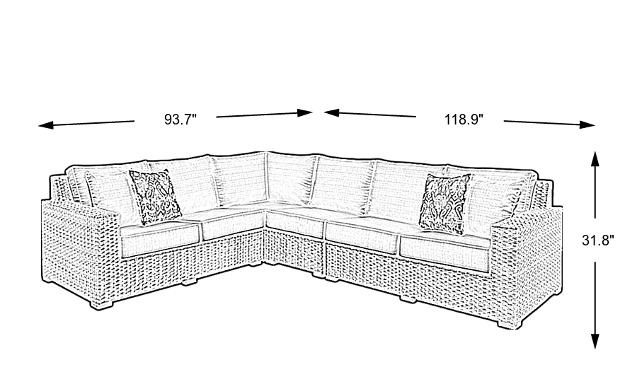 Dimension Image. Please refer to the Dimension Tab on this page for dimension details.