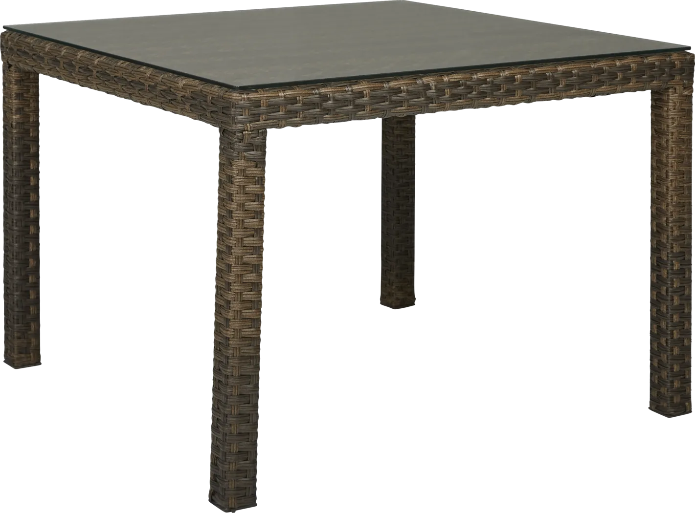 Rialto Brown 5 Pc 42 in. Square Outdoor Dining Set with Putty Cushions - Thumbnail - Image 3