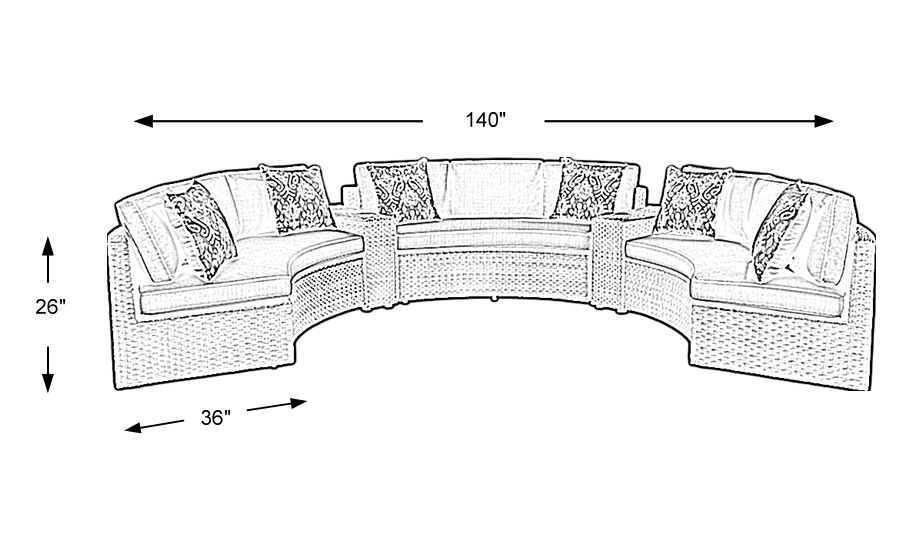 Dimension Image. Please refer to the Dimension Tab on this page for dimension details.