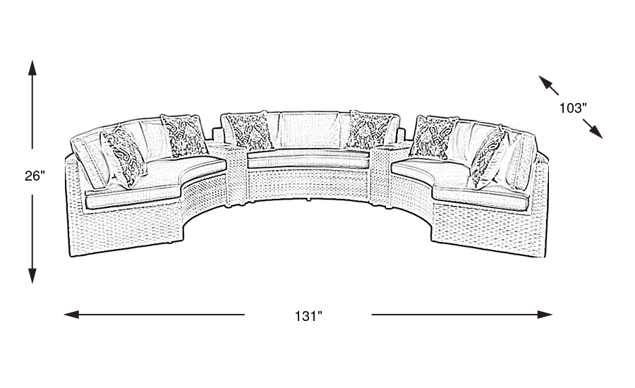 Dimension Image. Please refer to the Dimension Tab on this page for dimension details.