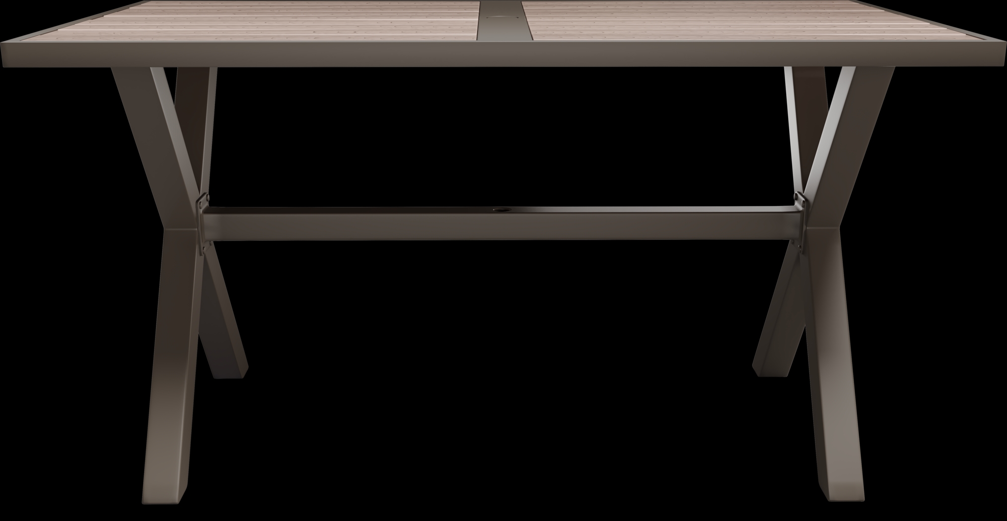 Rialto Brown 71 In. Rectangle Bar Height Outdoor Dining Table - Thumbnail - Image 3