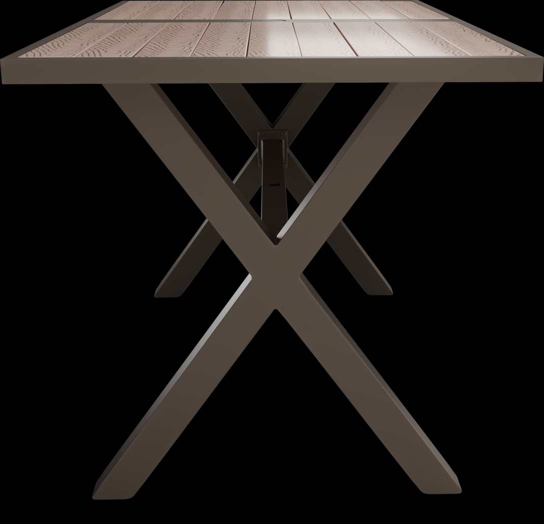 Rialto Brown 71 In. Rectangle Bar Height Outdoor Dining Table - Thumbnail - Image 4