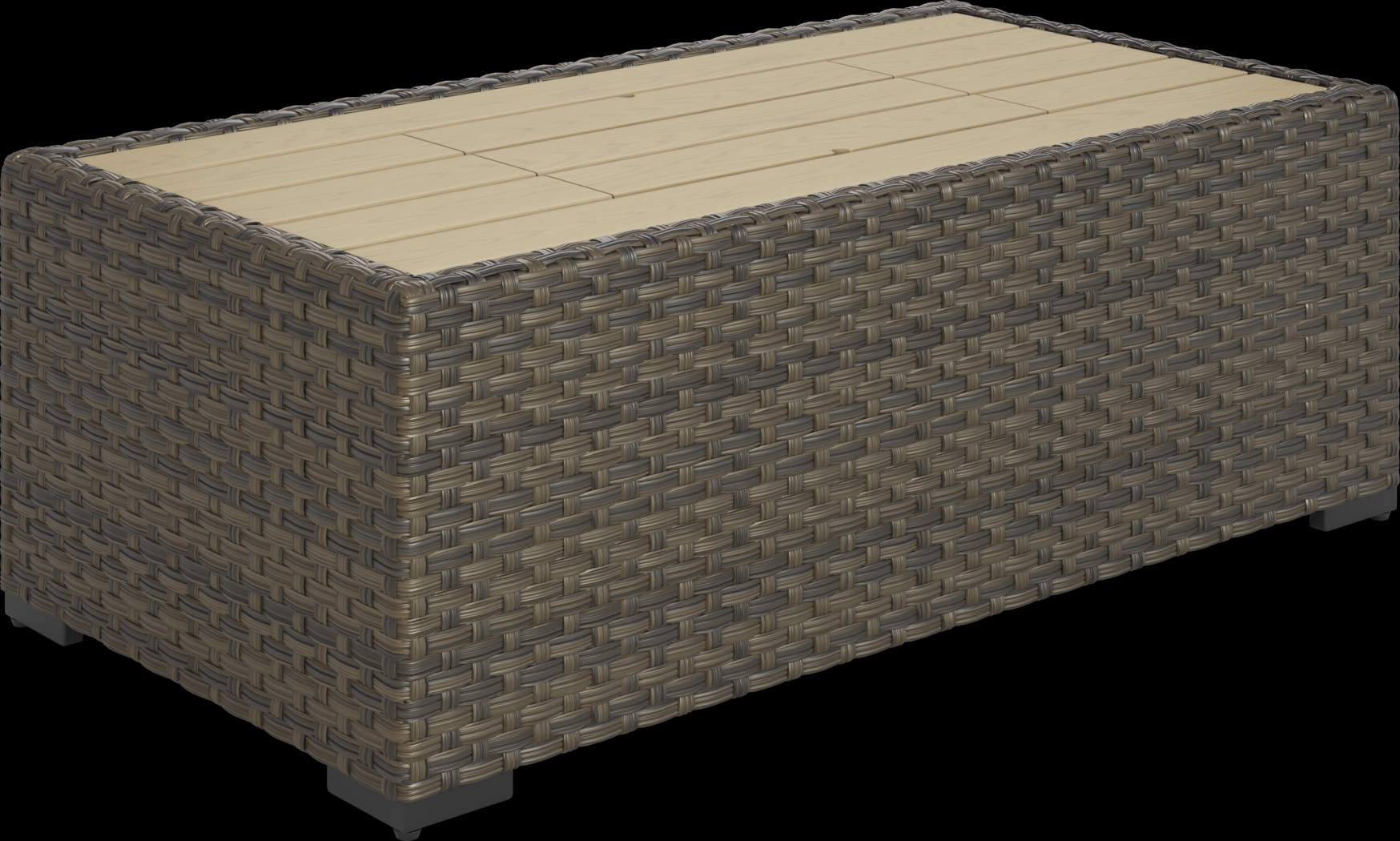 Rialto Brown Outdoor Cooler Cocktail Table - Thumbnail - Image 2