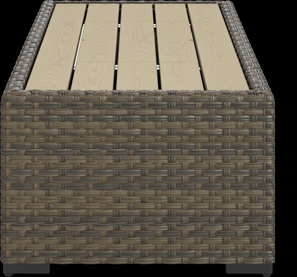 Rialto Brown Outdoor Cooler Cocktail Table - Thumbnail - Image 4