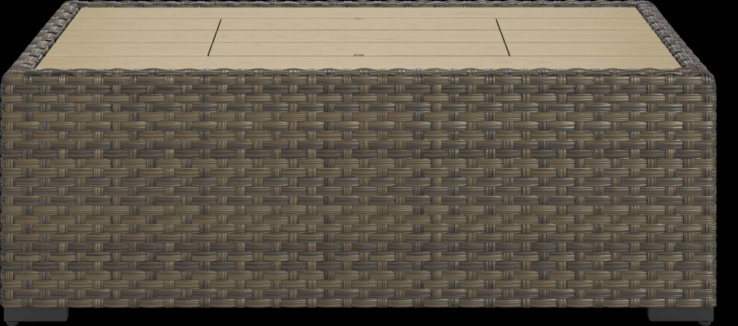 Rialto Brown Outdoor Cooler Cocktail Table - Thumbnail - Image 1