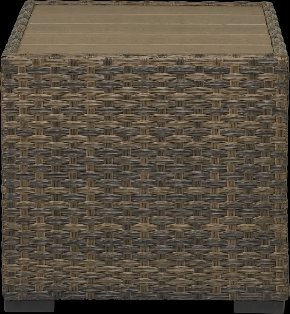 Rialto Brown Outdoor End Table - Thumbnail - Image 2