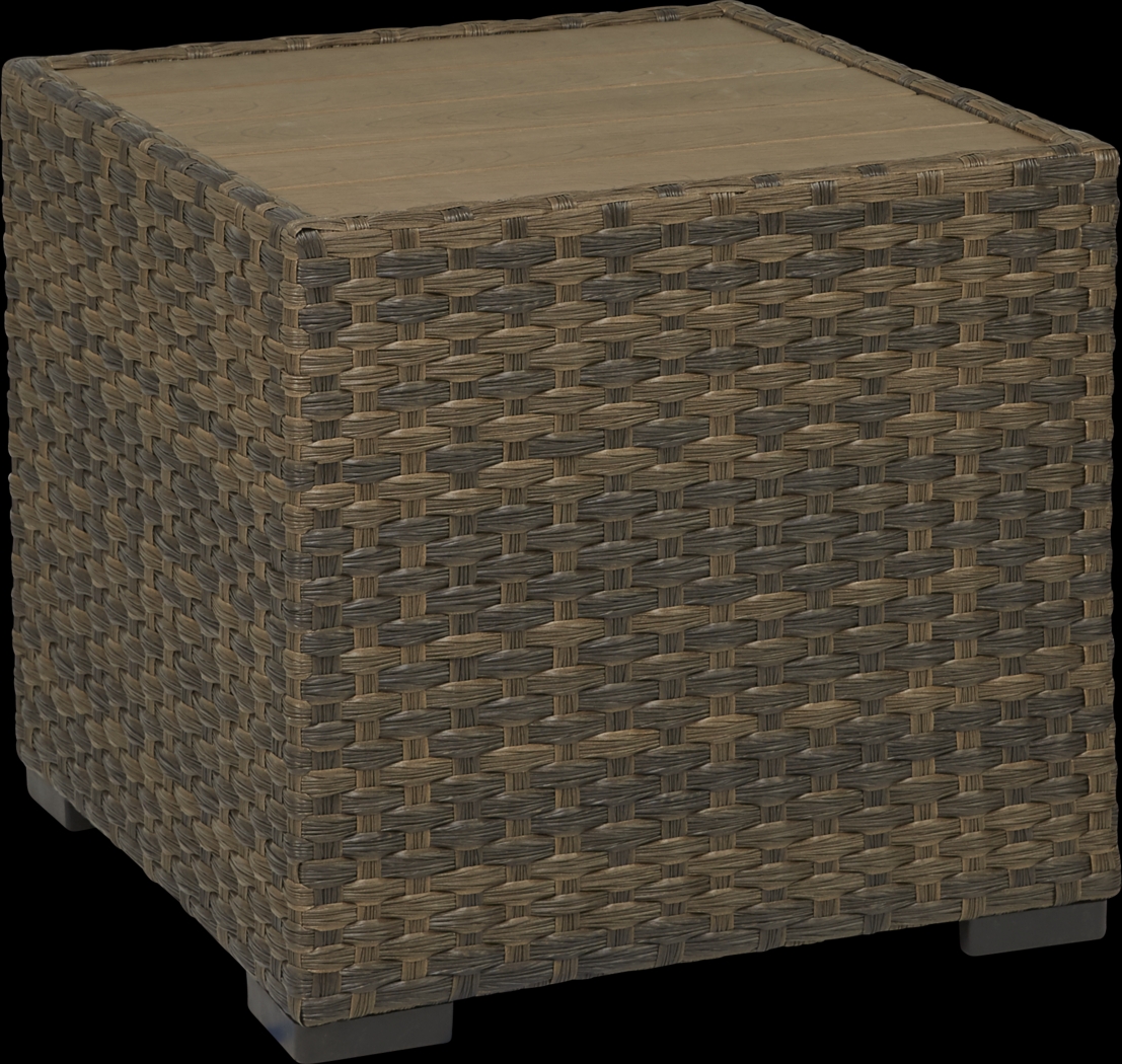 Rialto Brown Outdoor End Table - Thumbnail - Image 1