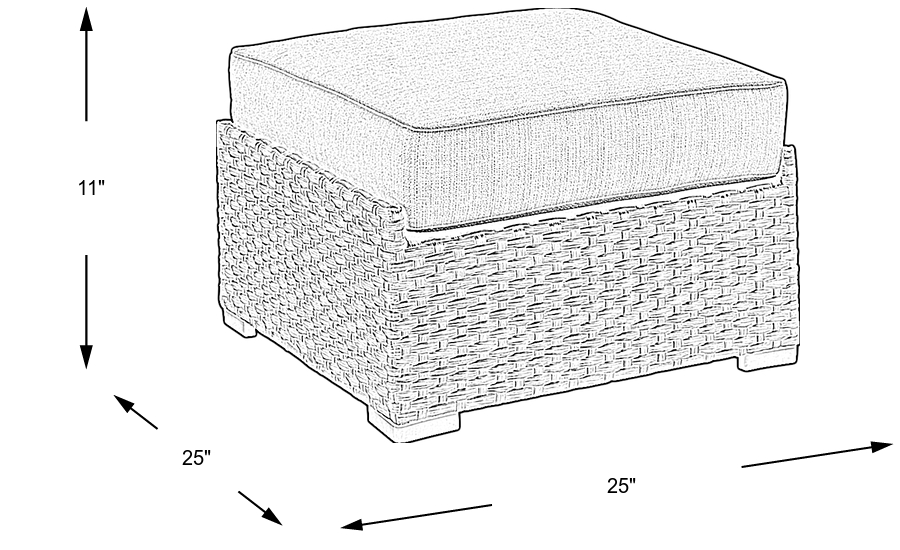 Dimension Image. Please refer to the Dimension Tab on this page for dimension details.