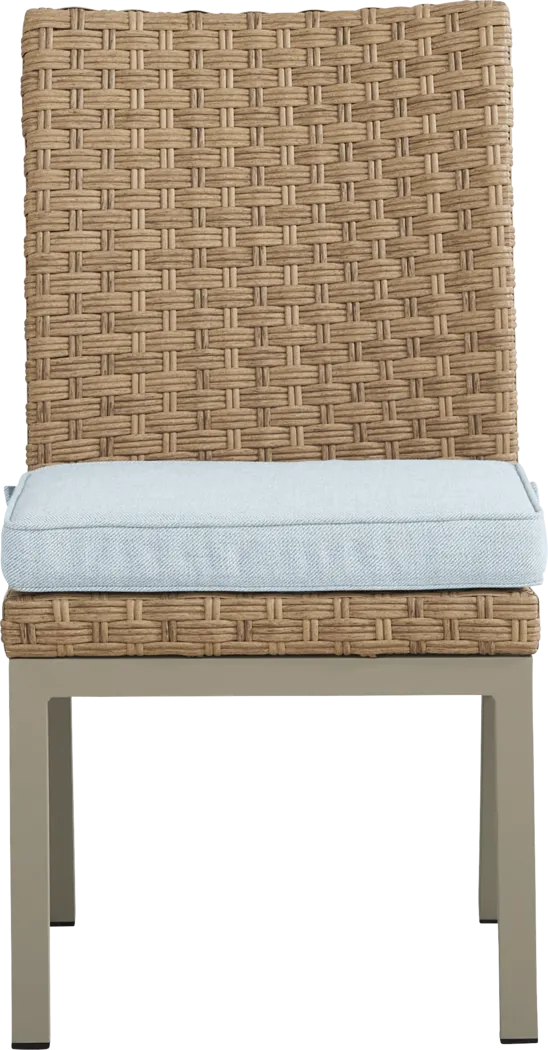 Rialto II Natural 7 Pc 71 in. Outdoor Dining Set with Sky Cushions - Thumbnail - Image 9