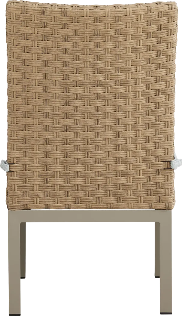 Rialto II Natural 7 Pc 71 in. Outdoor Dining Set with Sky Cushions - Thumbnail - Image 10