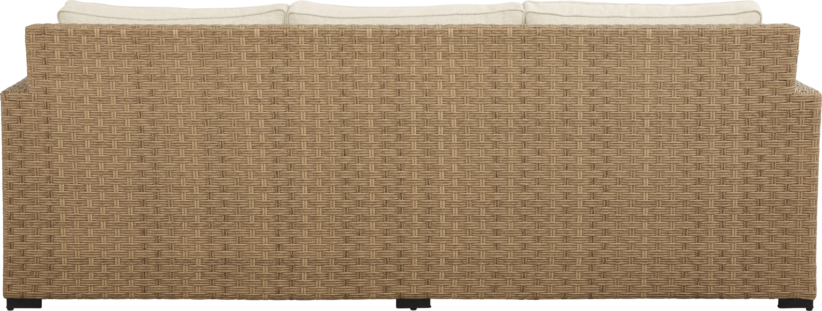 Rialto II Natural Outdoor Sofa with Sand Cushions - Thumbnail - Image 2