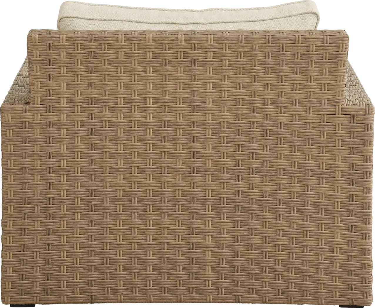 Rialto II Natural Outdoor Swivel Glider with Sand Cushions - Thumbnail - Image 3