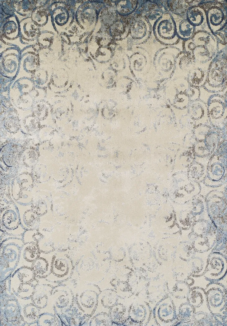 Rianne Blue 3' x 5' Rug - Thumbnail - Image 1