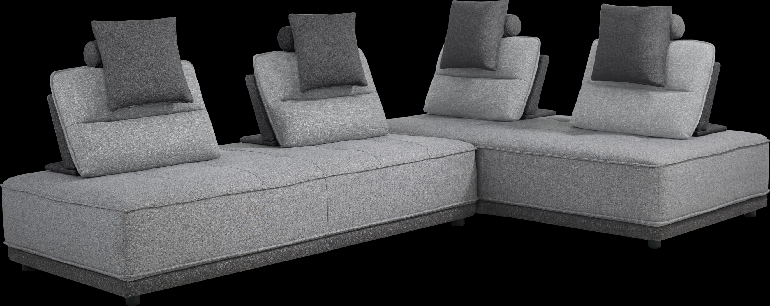 Riannon Light Gray 2 Pc Sectional - Thumbnail - Image 3