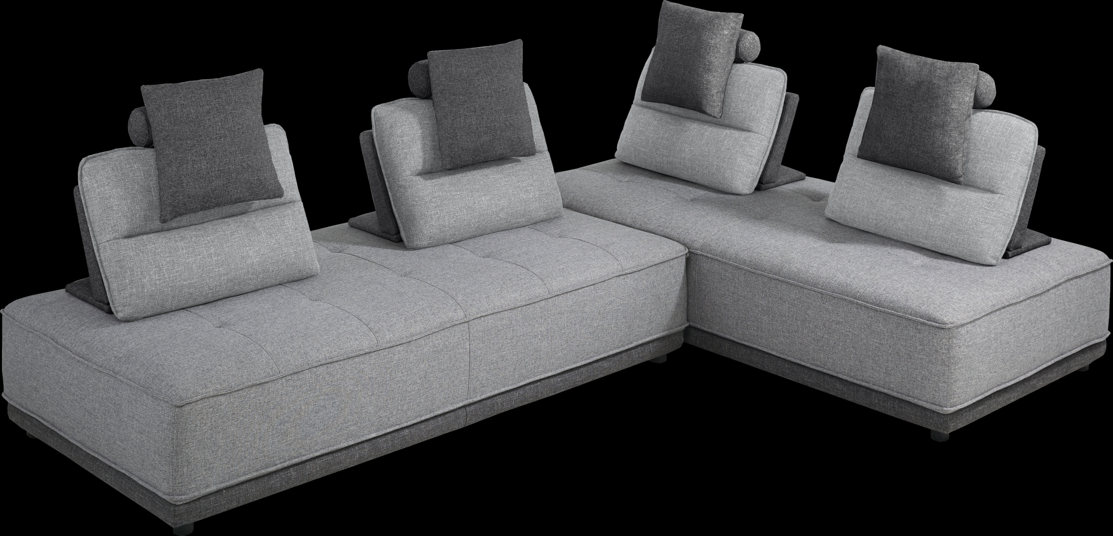 Riannon Light Gray 2 Pc Sectional - Thumbnail - Image 1