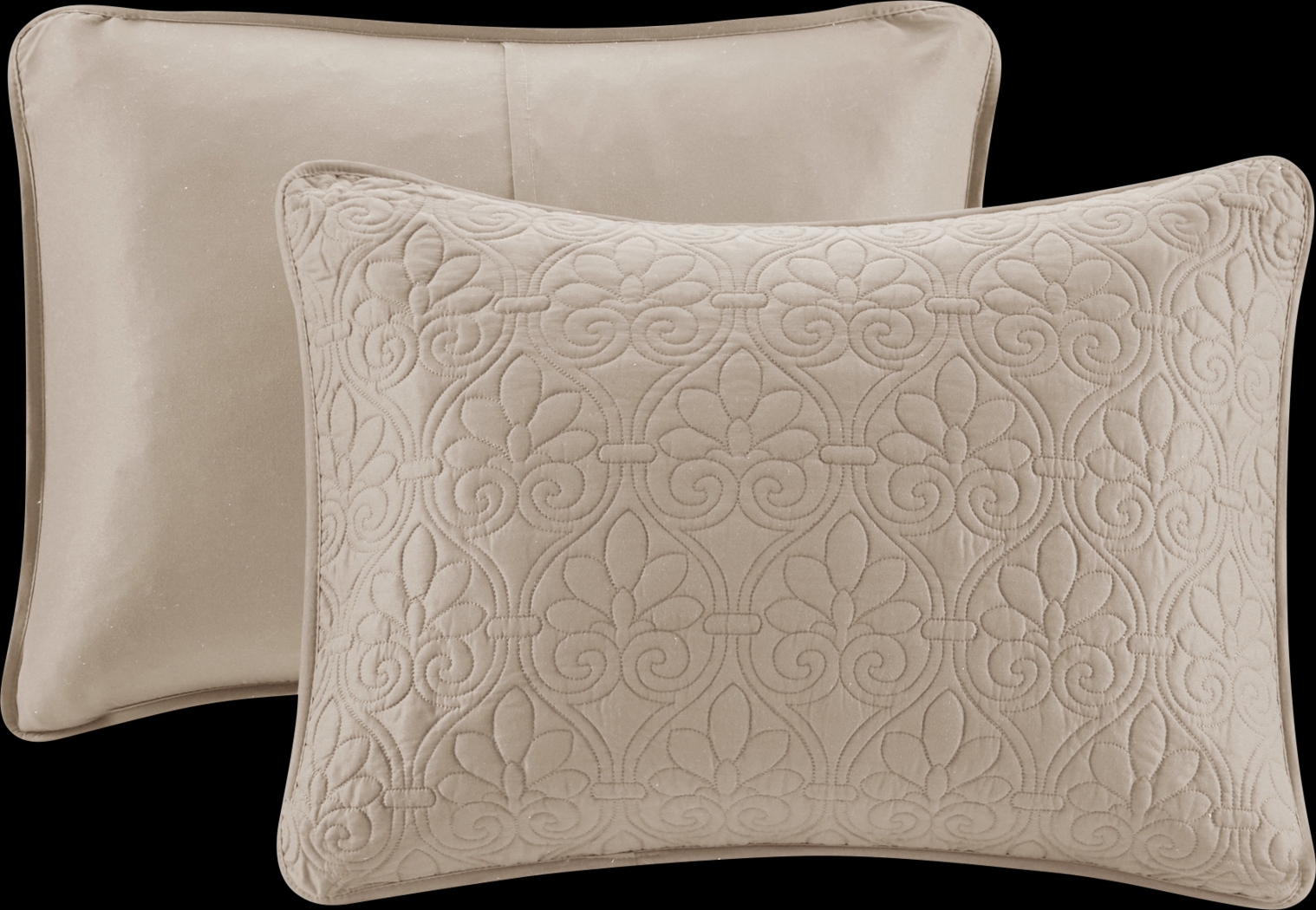 Riaz Khaki 3 Pc King Coverlet Set - Thumbnail - Image 4