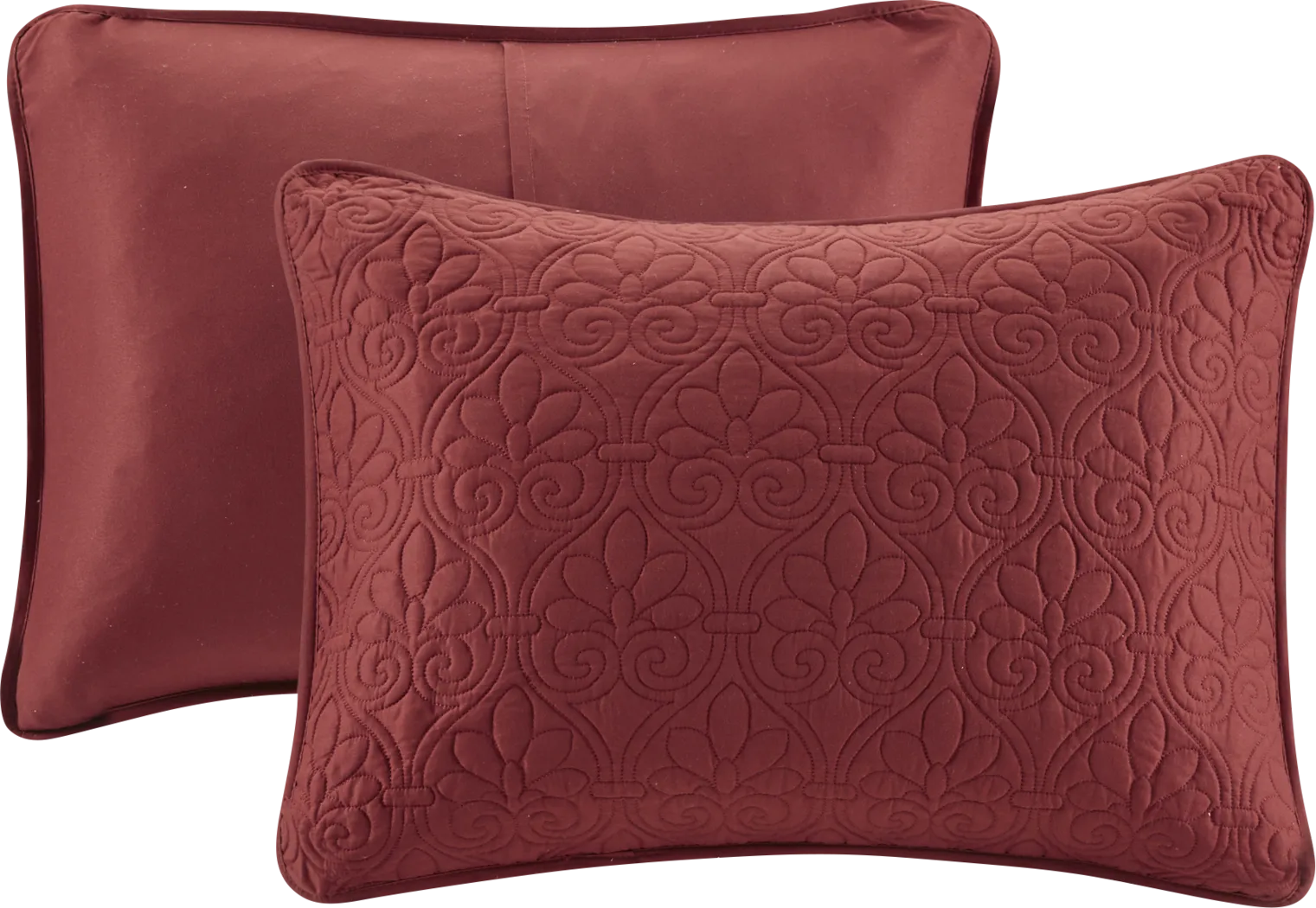 Riaz Red 3 Pc King Coverlet Set - Thumbnail - Image 4