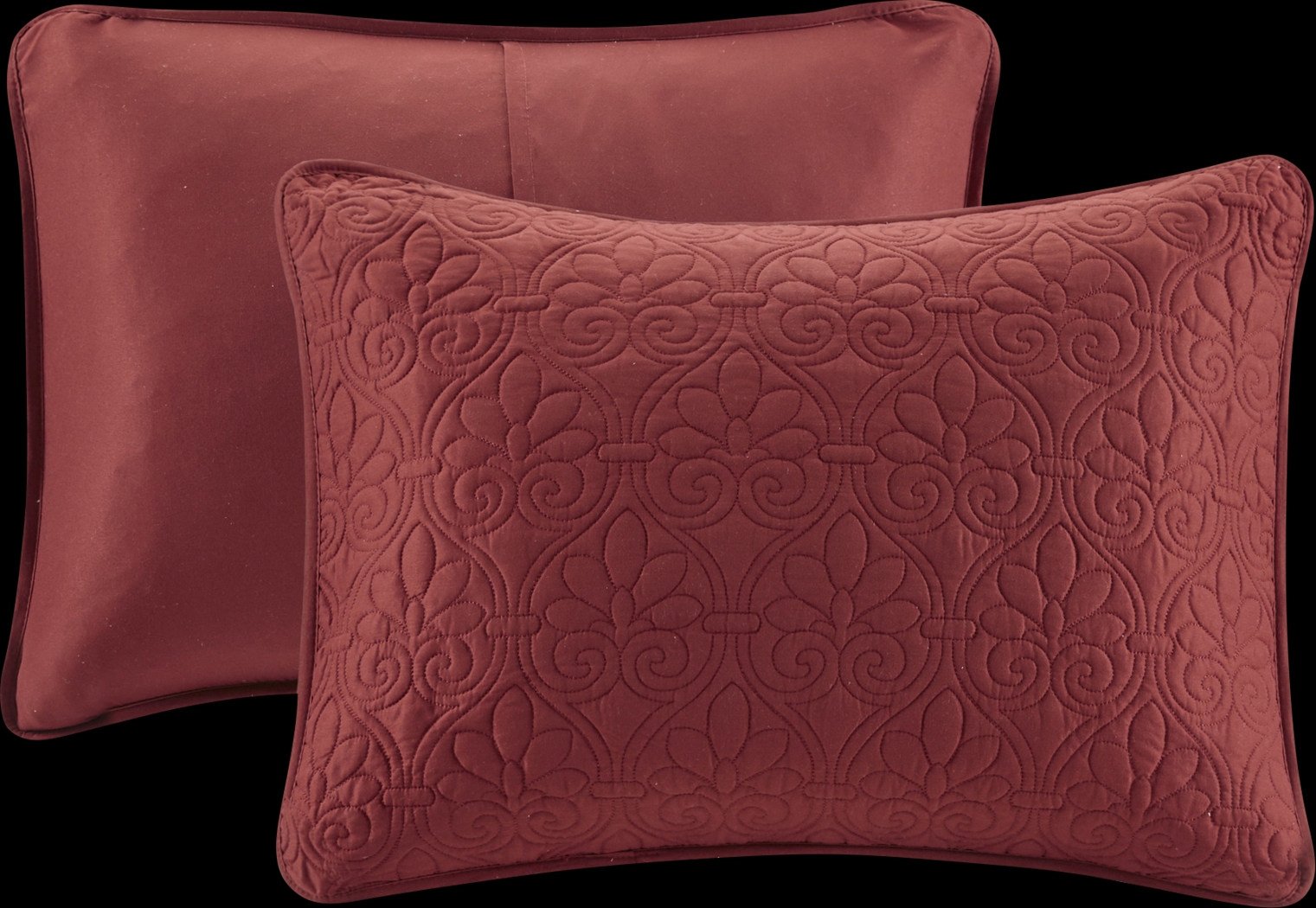Riaz Red 3 Pc Queen Coverlet Set - Thumbnail - Image 4