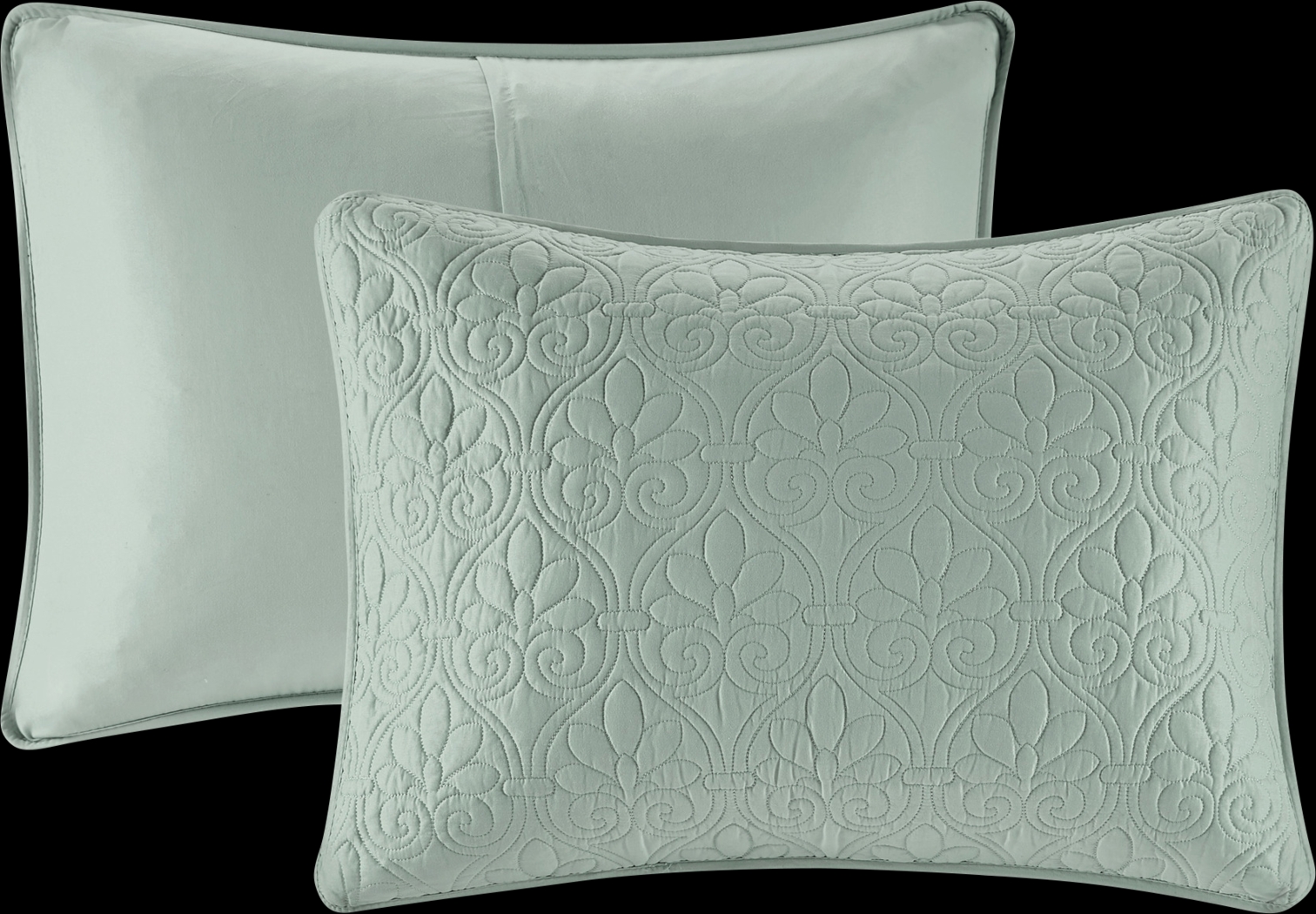 Riaz Seafoam 3 Pc Queen Coverlet Set - Thumbnail - Image 4
