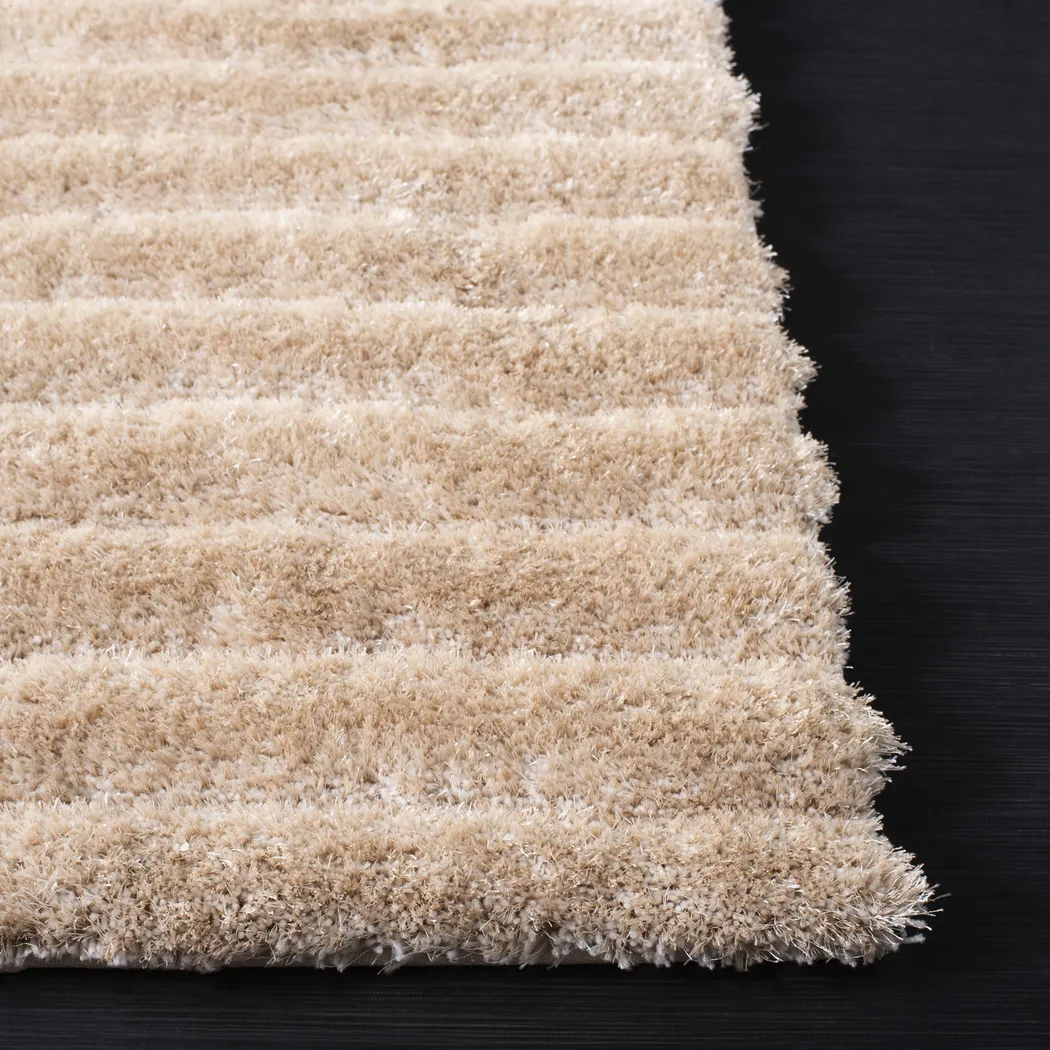 Rib-Shag Champagne 8' x 10' Rug - Thumbnail - Image 3