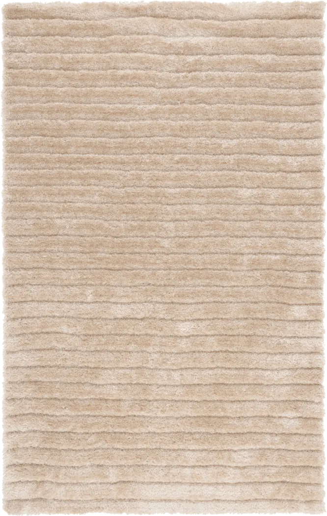Rib-Shag Champagne 8' x 10' Rug - Thumbnail - Image 1