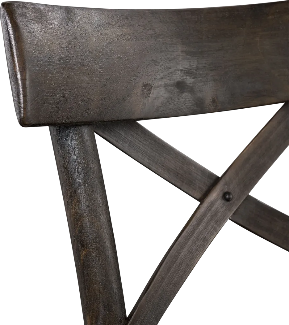 Riba Dark Brown Counter Height Stool - Thumbnail - Image 10