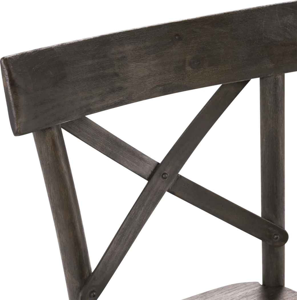 Riba Darl Brown Side Chair, Set of 2 - Thumbnail - Image 3