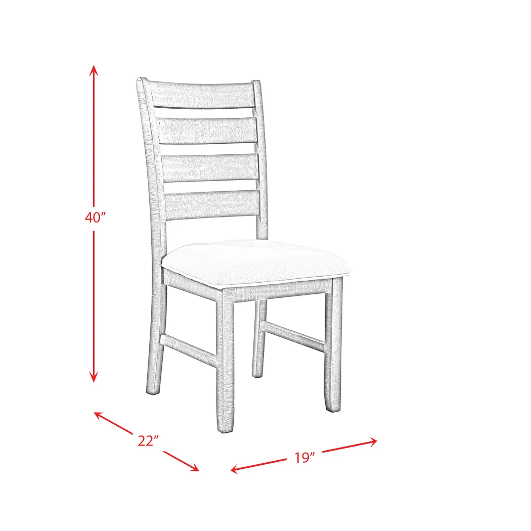 Ribwort Cream Side Chair, Set of 2 - Thumbnail - Image 4