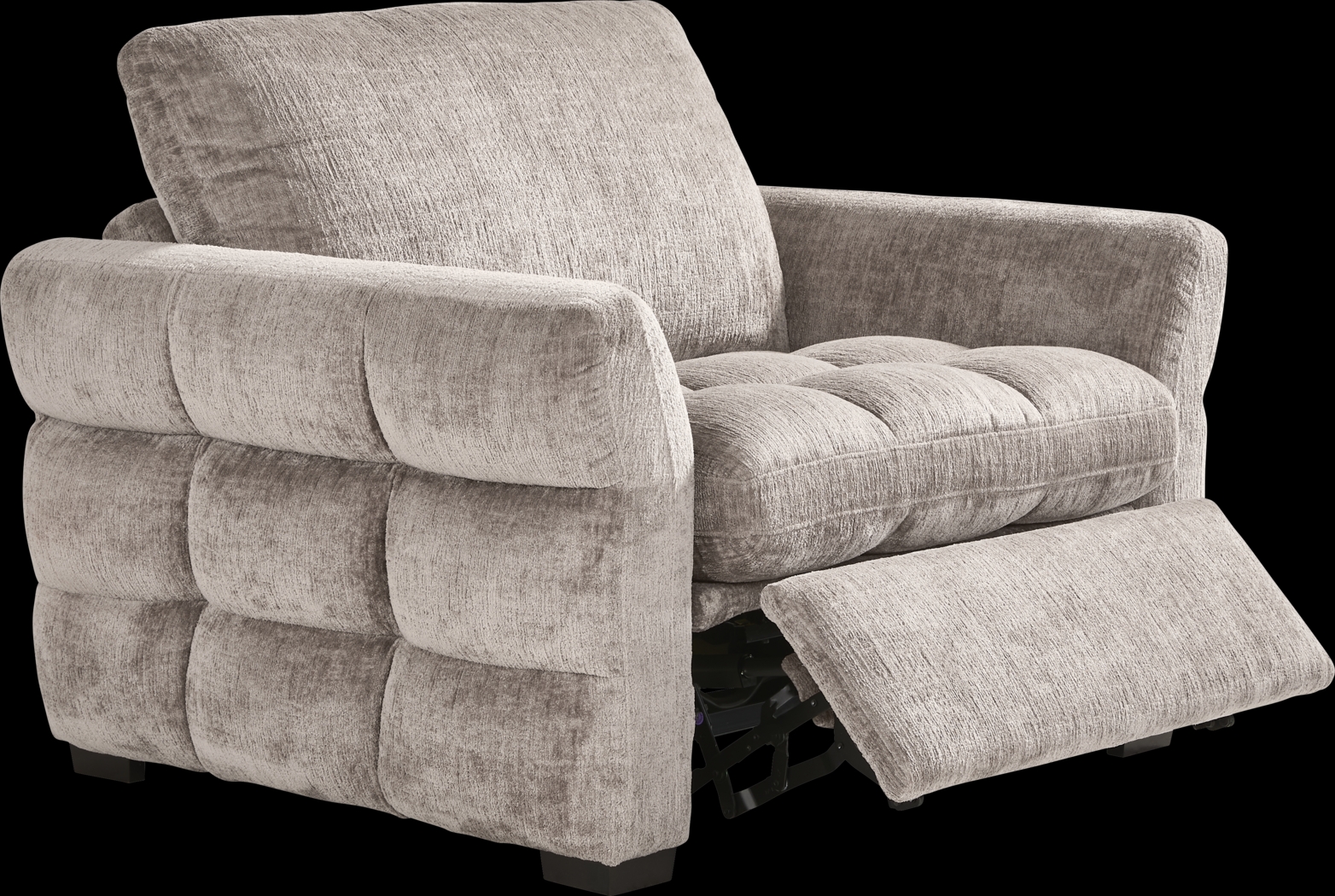 Richland Gray Power Recliner - Thumbnail - Image 1