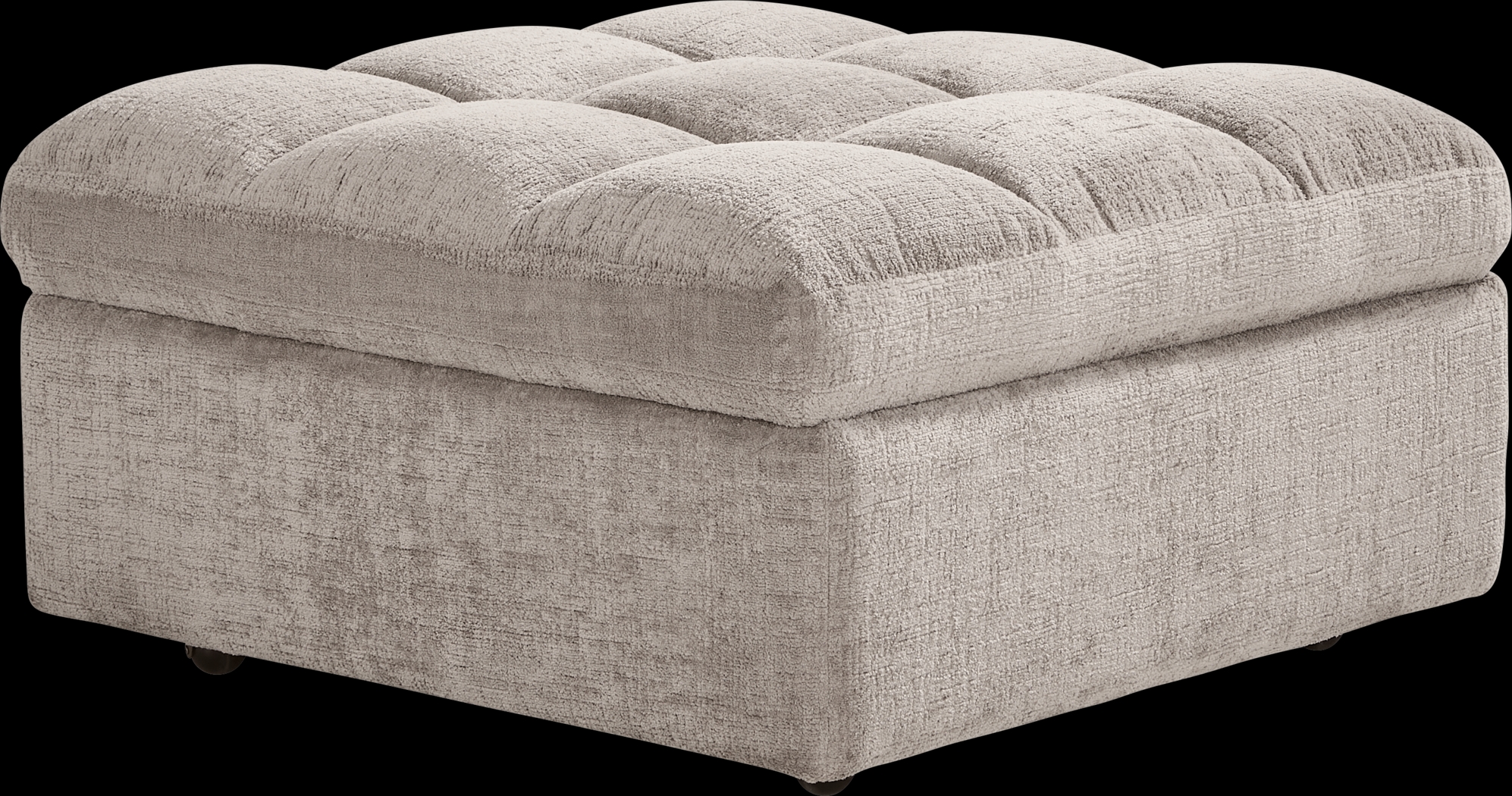 Richland Gray Storage Ottoman - Thumbnail - Image 1