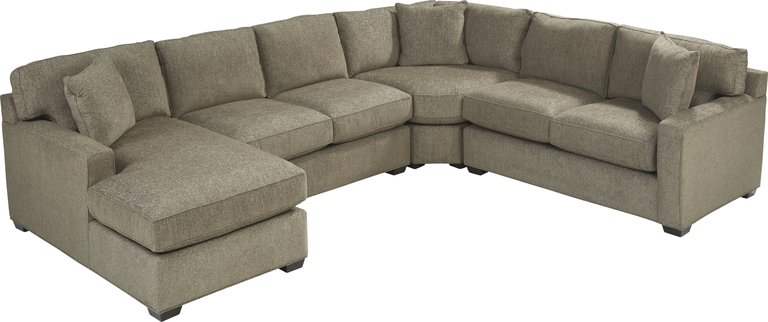 Richmond Hill Cocoa 4 Pc Sleeper Sectional - Thumbnail - Image 3