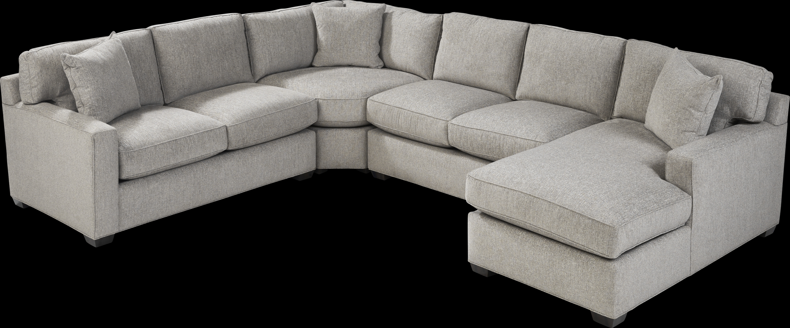 Richmond Hill Dove 4 Pc Gel Foam Sleeper Sectional - Thumbnail - Image 3