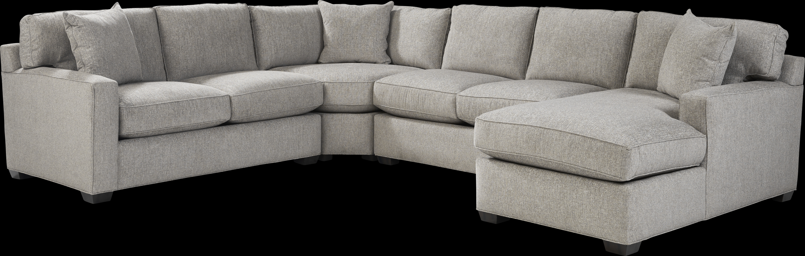 Richmond Hill Dove 4 Pc Gel Foam Sleeper Sectional - Thumbnail - Image 1