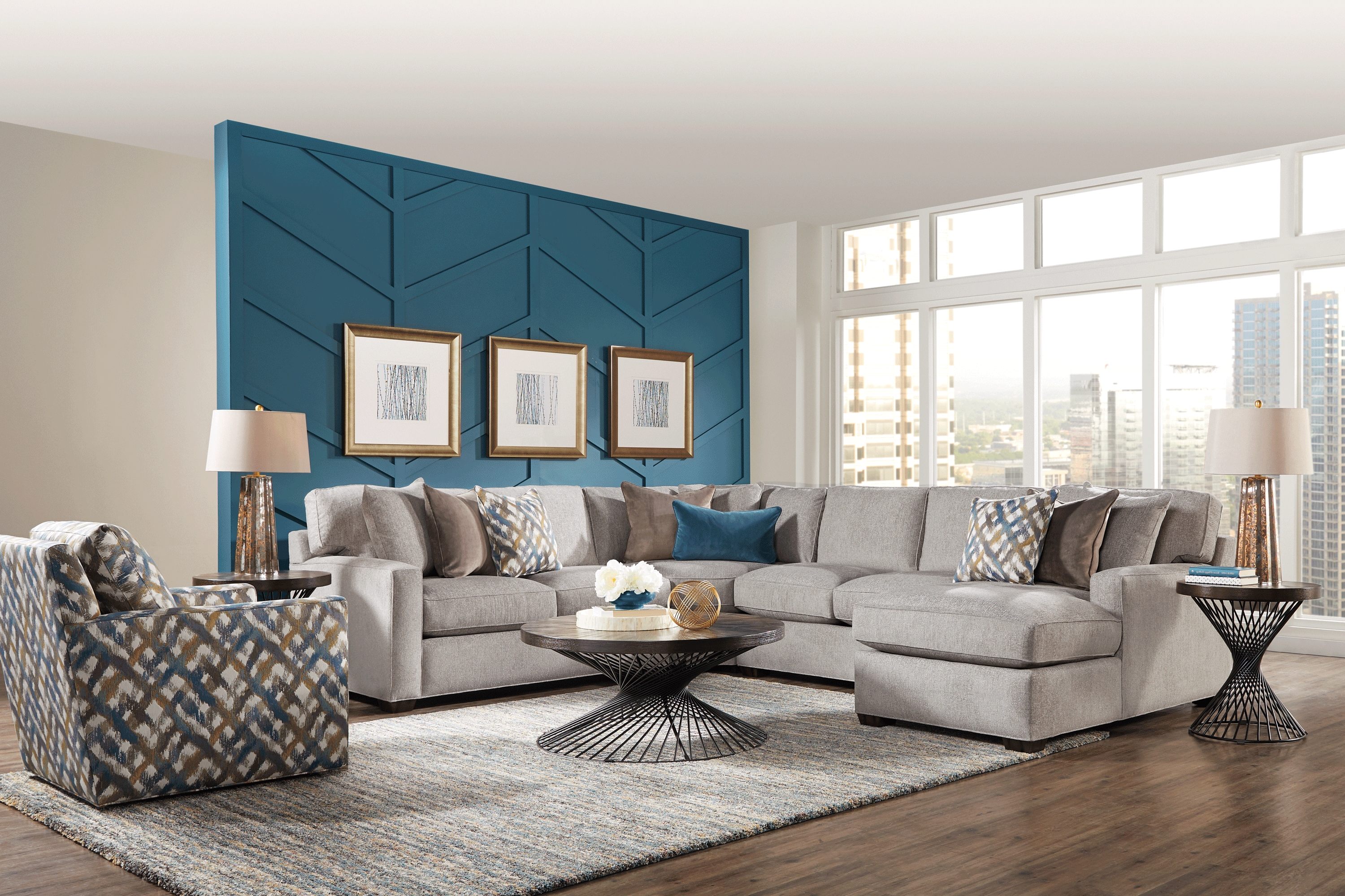 Richmond Hill Dove 4 Pc Sectional - Thumbnail - Image 2
