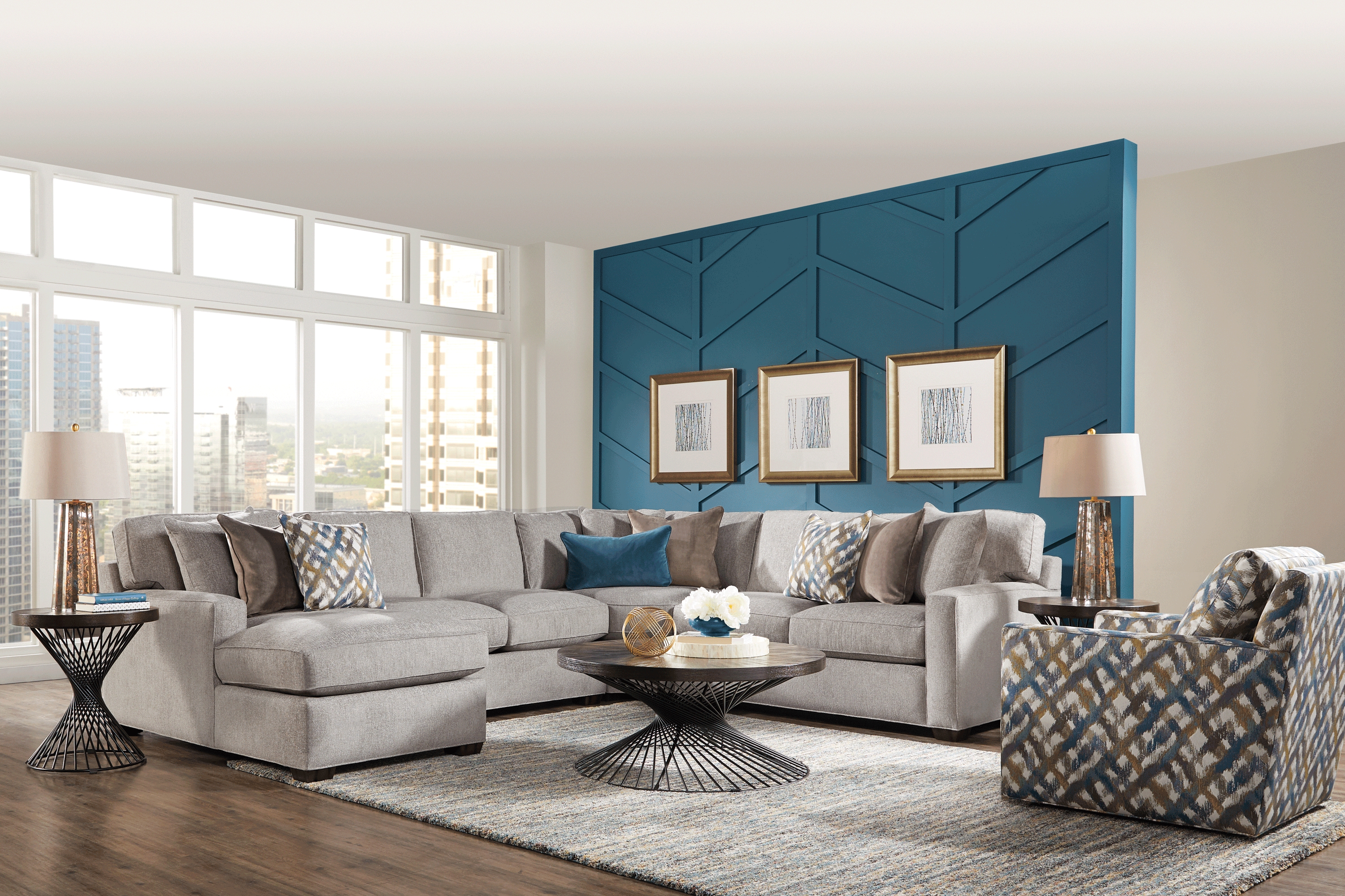 Richmond Hill Dove 4 Pc Sectional - Thumbnail - Image 2