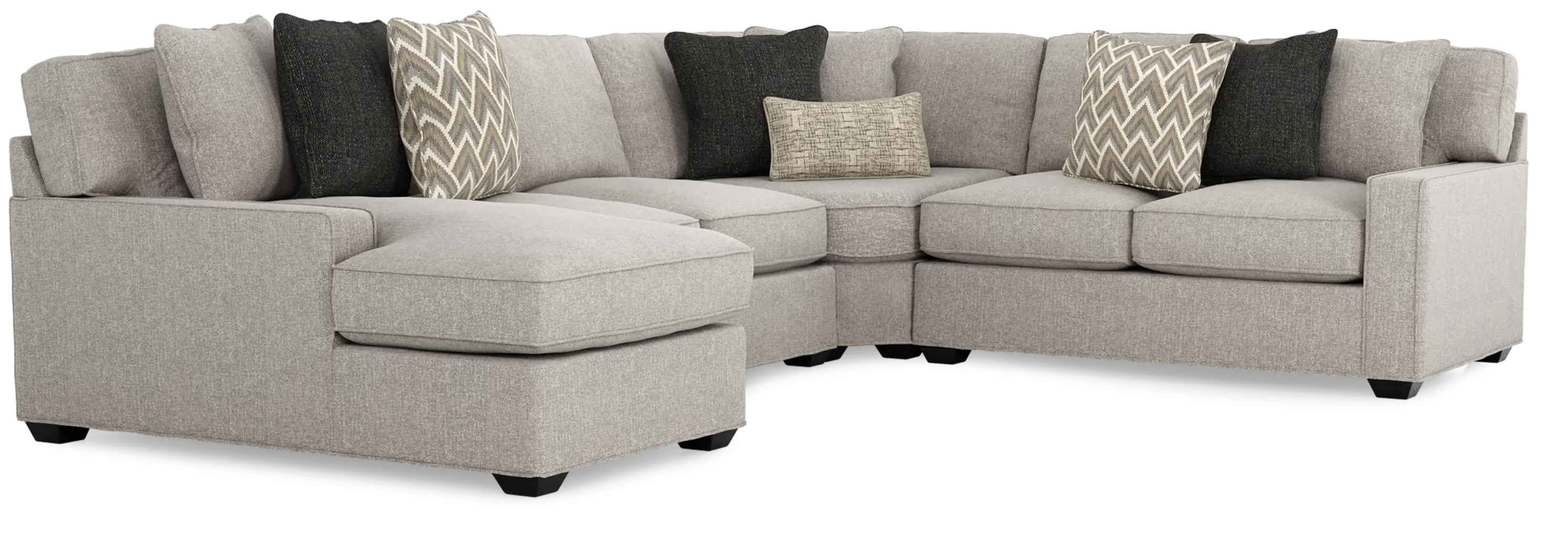 Richmond Hill Dove 4 Pc Sleeper Sectional - Thumbnail - Image 1