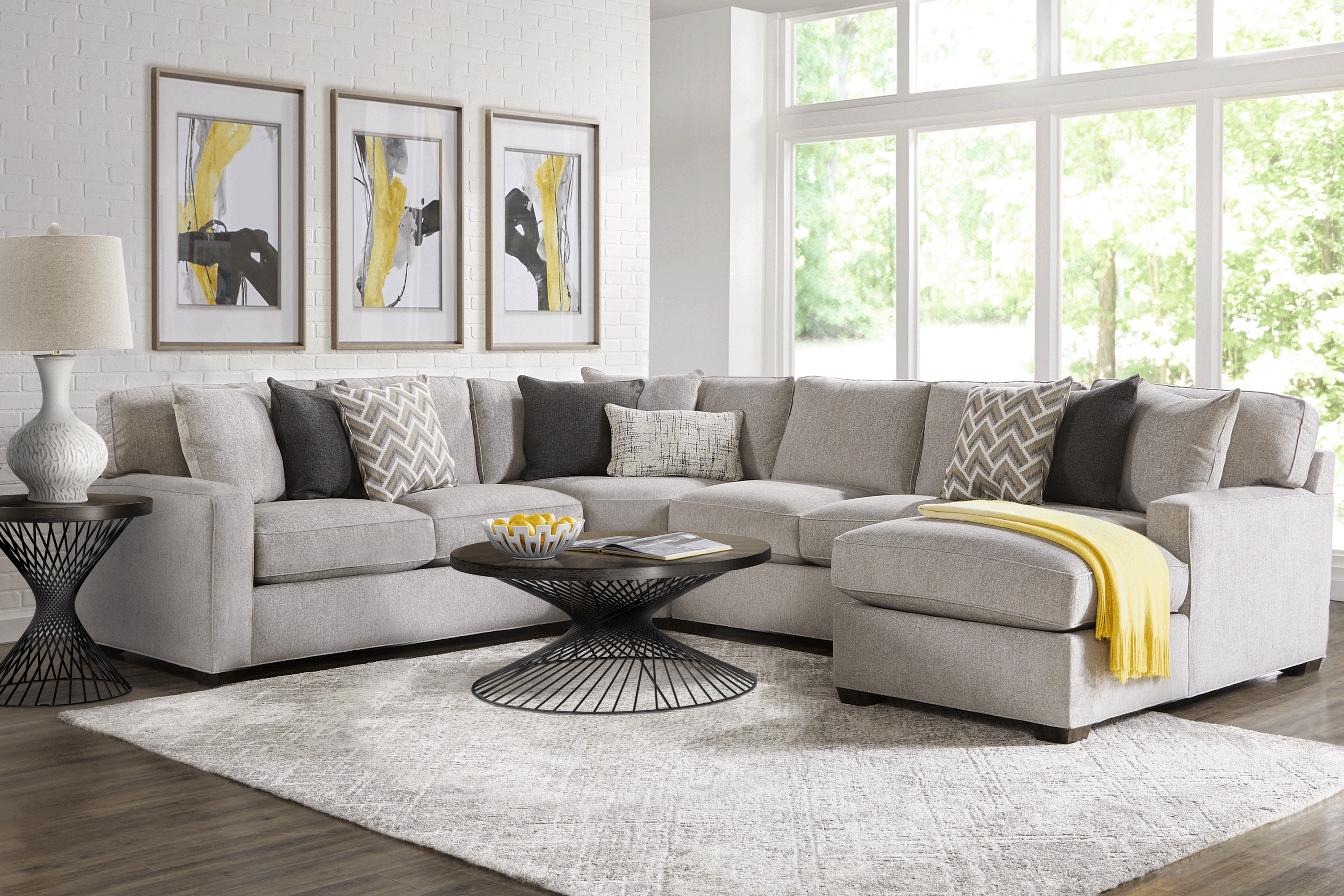 Richmond Hill Dove 7 Pc Sectional Living Room - Thumbnail - Image 1