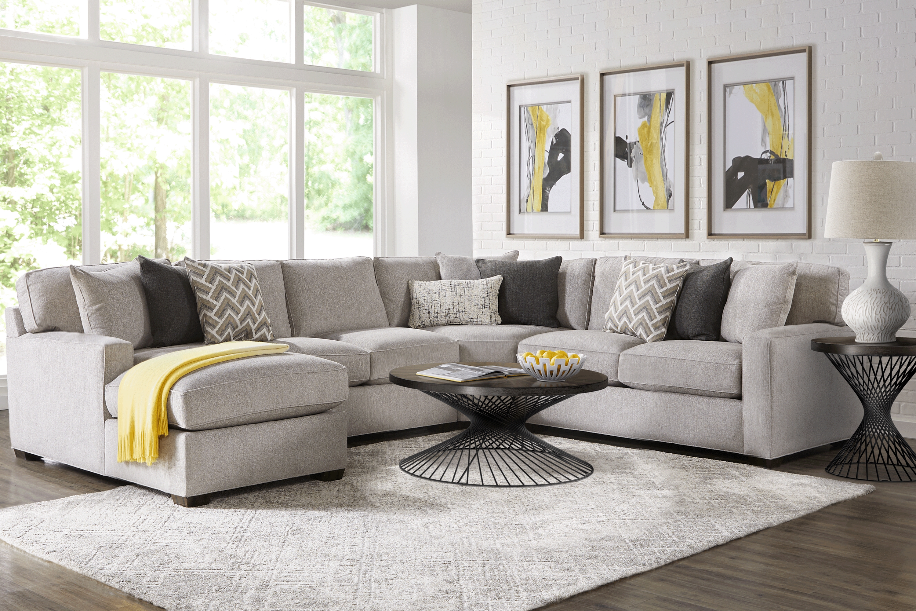 Richmond Hill Dove 7 Pc Sectional Living Room - Thumbnail - Image 1