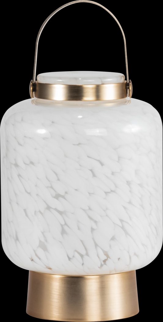 Ricon Isle Indoor/Outdoor White Rechargeable Lantern - Thumbnail - Image 1