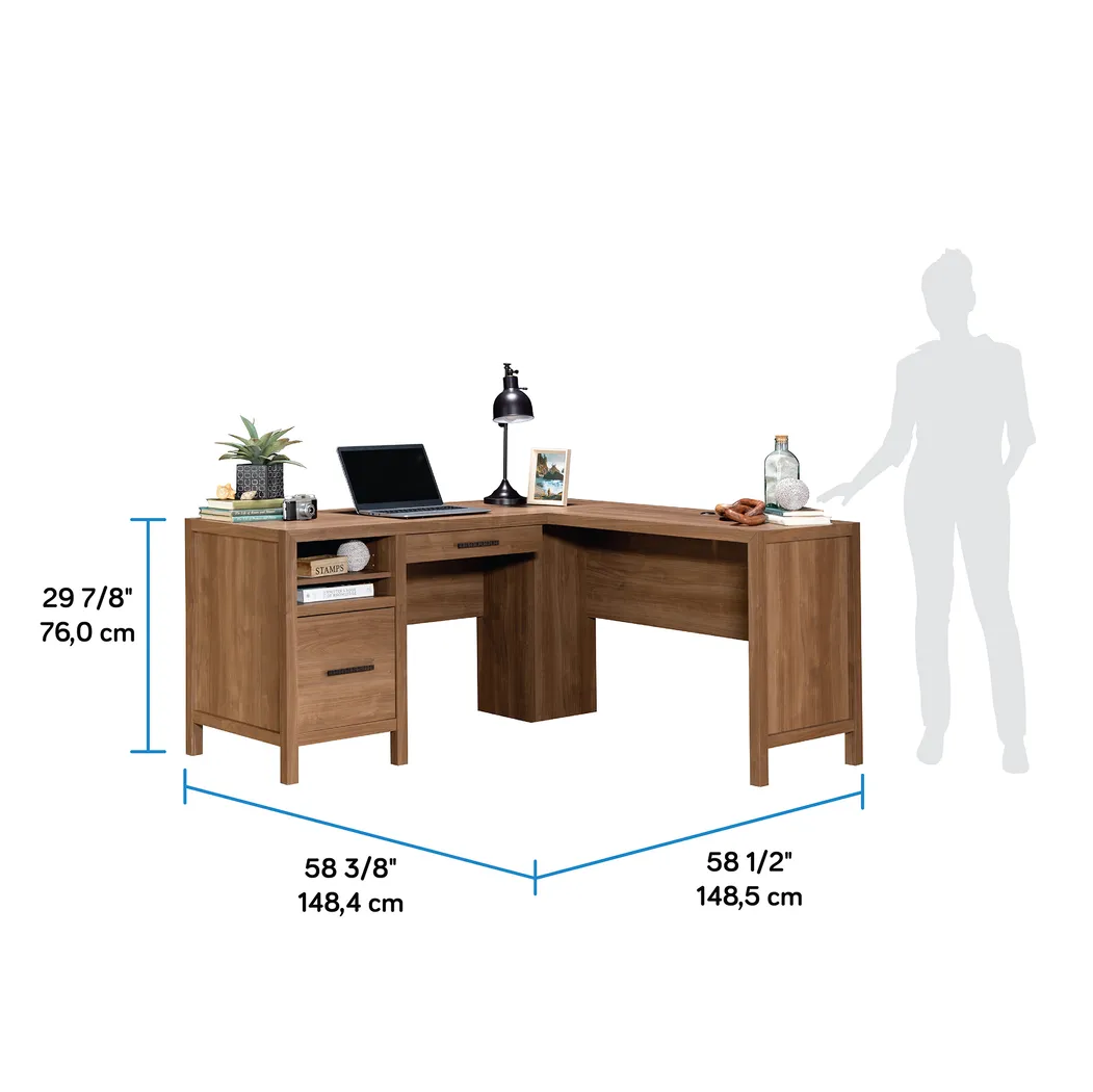 Riddlelife Brown L-Desk - Thumbnail - Image 4