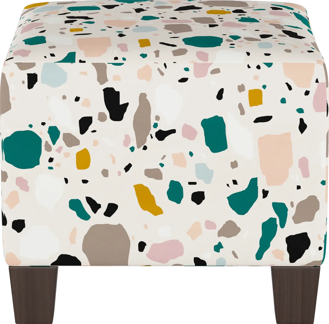 Rideau Ivory Ottoman - Thumbnail - Image 2