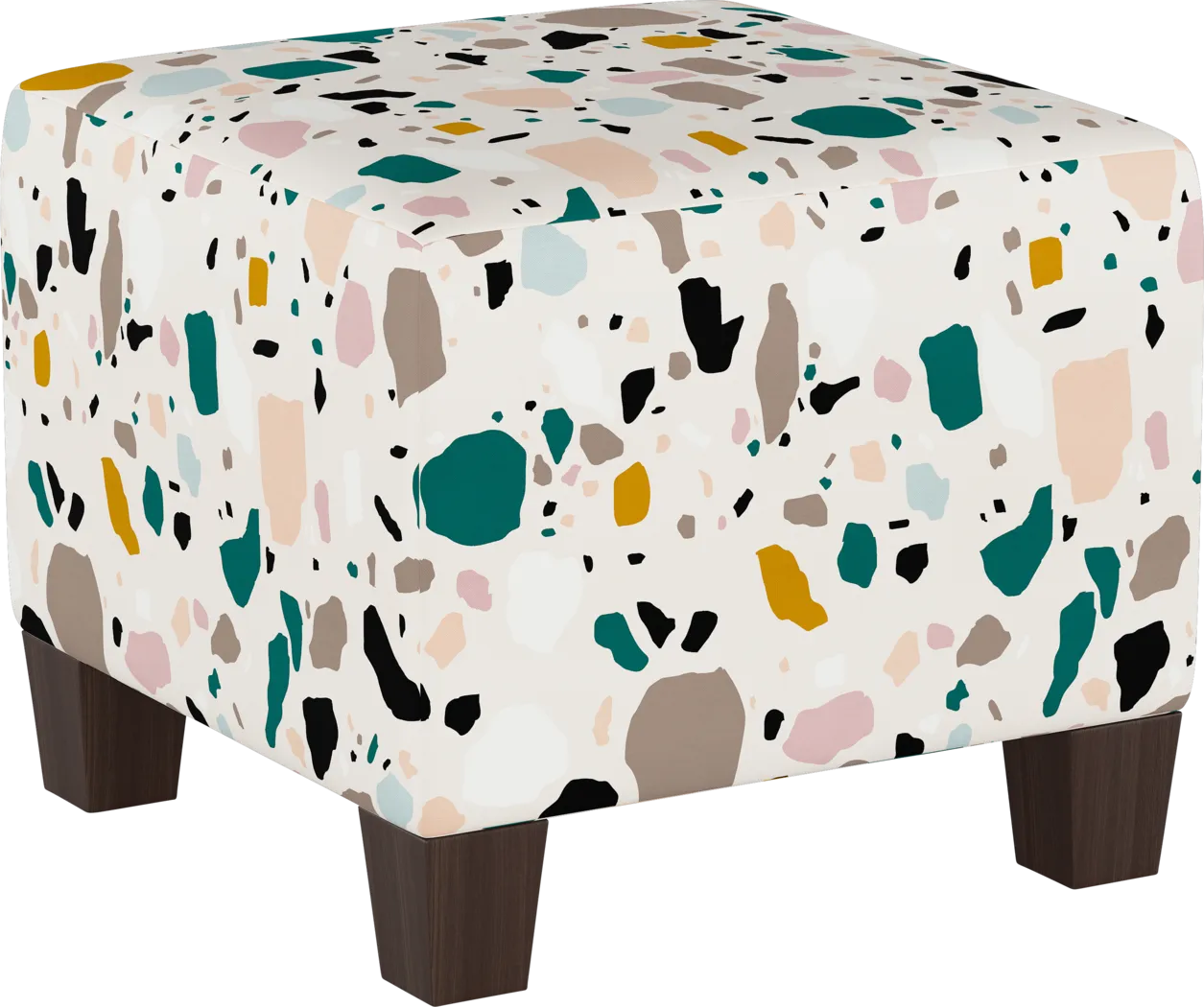 Rideau Ivory Ottoman - Thumbnail - Image 1