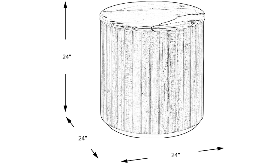 Dimension Image. Please refer to the Dimension Tab on this page for dimension details.